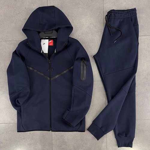 ست سویشرت شلوار نایک تکفلیس (NIKE TECH FLEECE 2025) رنگ سرمه ای (NAVY) سایز XL